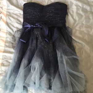 Sparkly ombré blue dress